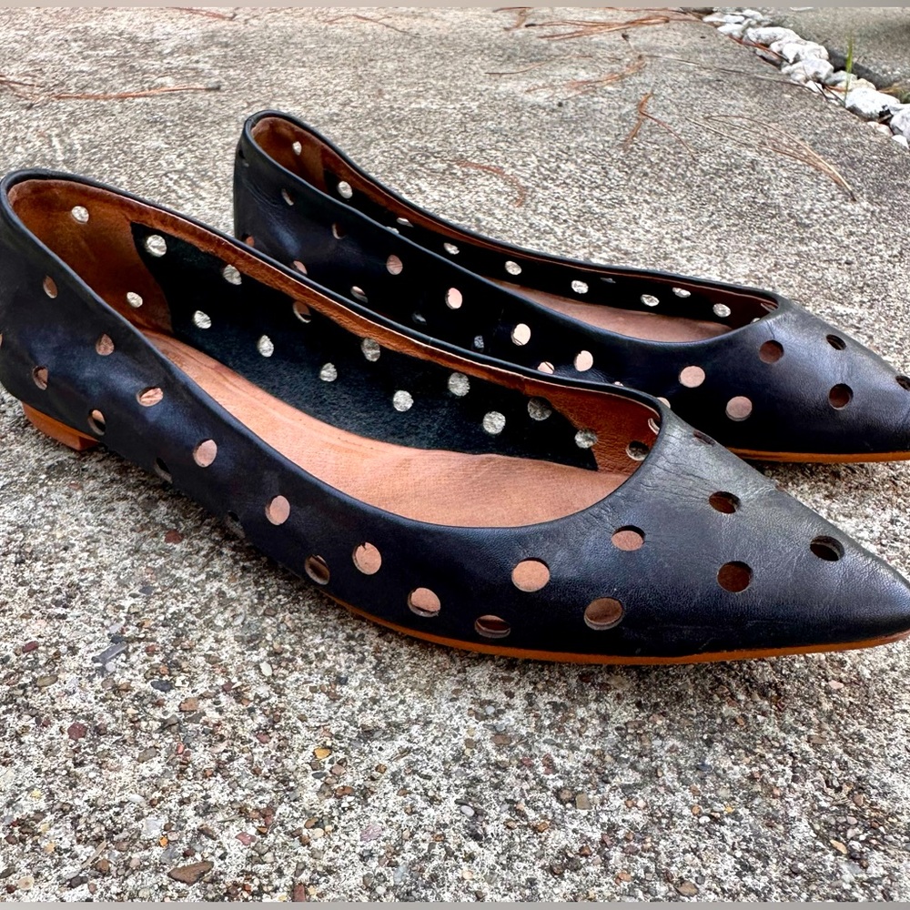 Maxwell Sidewalk Skimmer Leather Flats